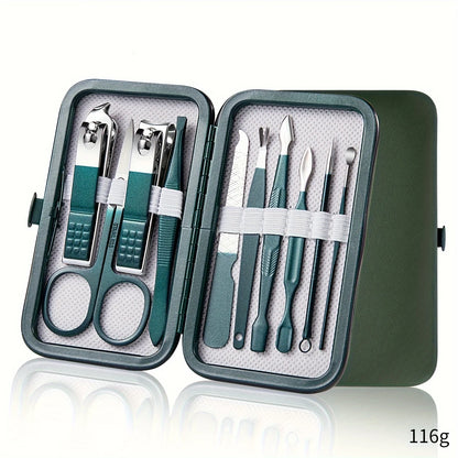 Maniküre & Pediküre Set – Hochwertiges Edelstahl-Set mit 7/10/12/18 Teilen inklusive Nagelknipser, im praktischen Reiseetui