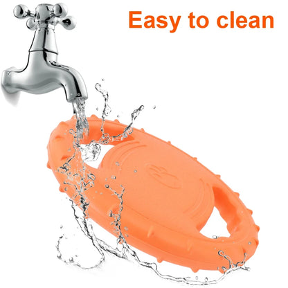 Bissfester EVA-Hundefrisbee mit Zugring – schwimmfähig, leicht & ideal für Training, Apportierspiele und Outdoor-Aktivitäten.