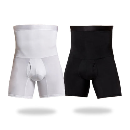 Hochtaillierte Kompressions-Shorts für Männer – formt Bauch und Taille, stützend und ideal für eine schlanke Silhouette im Alltag.