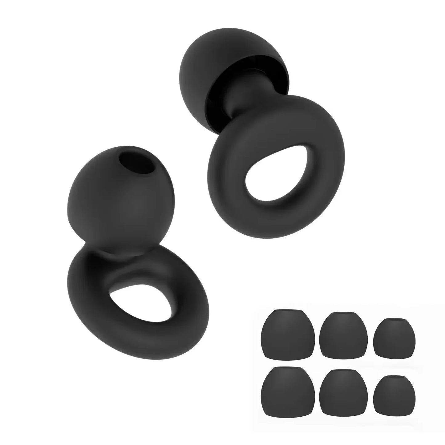 Bouchons d'oreilles en silicone avec réduction de bruit – insonorisés, confortables et idéaux pour nager, dormir ou pour un repos ininterrompu.