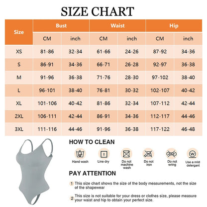 "Form-fitting bodysuit with thong cut – soft, figure-hugging, and ideal for a smooth silhouette under any outfit."