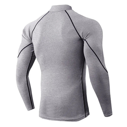 Schnelltrocknendes Kompressionsshirt mit langen Ärmeln – eng anliegend, atmungsaktiv und ideal für Running, Gym oder Training.