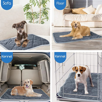Tapis pour animaux auto-chauffant – Tapis chauffant lavable et antidérapant pour petits et moyens chiens et chats