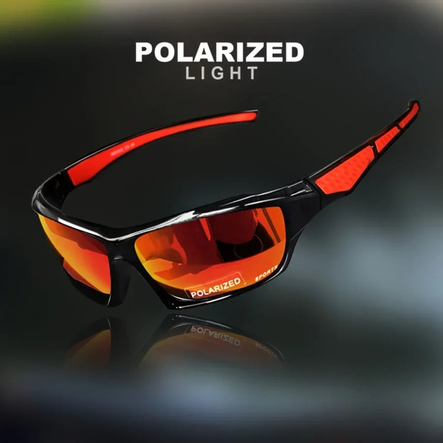 Polarisierte Sport-Sonnenbrille mit rundem Metallrahmen – unisex, UV400-Schutz und ideal für Outdoor, Sport & stylische Alltagslooks.