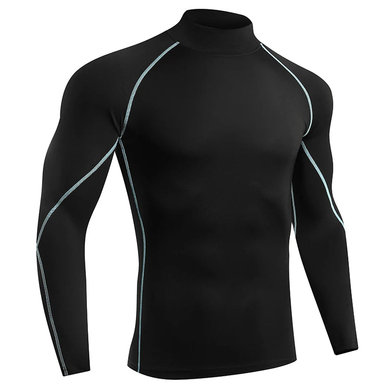 Schnelltrocknendes Kompressionsshirt mit langen Ärmeln – eng anliegend, atmungsaktiv und ideal für Running, Gym oder Training.