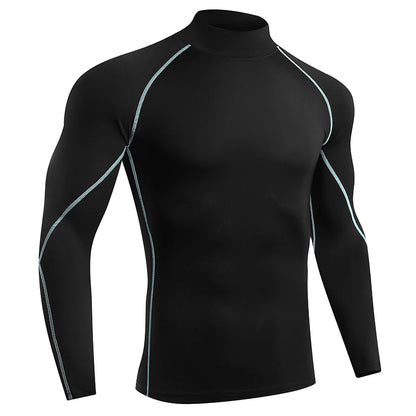 Schnelltrocknendes Kompressionsshirt mit langen Ärmeln – eng anliegend, atmungsaktiv und ideal für Running, Gym oder Training.