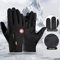 Wasserdichte Winterhandschuhe mit Touchscreen-Funktion – warm, rutschfest und perfekt für Rad, Gym, Outdoor oder Motorrad.