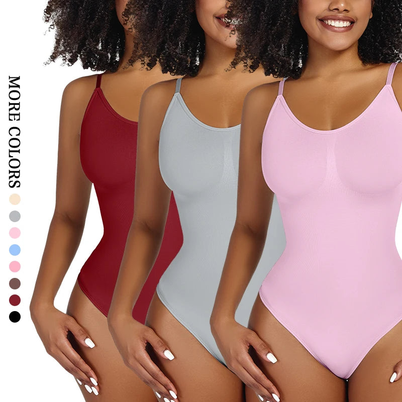"Form-fitting bodysuit with thong cut – soft, figure-hugging, and ideal for a smooth silhouette under any outfit."