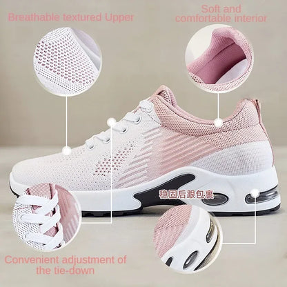 Leichte Damen-Laufschuhe mit atmungsaktivem Mesh & Air-Cushion-Sohle – bequem, schnelltrocknend und ideal für Sport, Training oder Alltag.