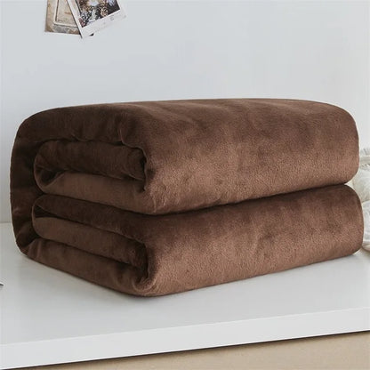 Coperta in pile-flanella – morbida, calda e perfetta come copertura per il letto o il divano in colori eleganti.