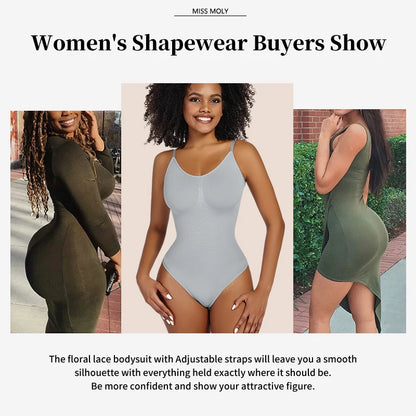 "Form-fitting bodysuit with thong cut – soft, figure-hugging, and ideal for a smooth silhouette under any outfit."