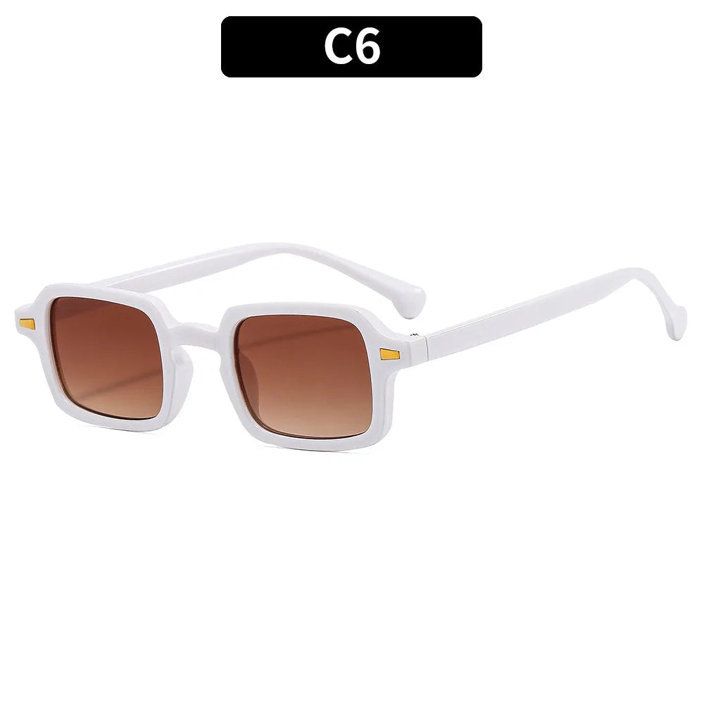 Luxuriöse rechteckige Sonnenbrille im Vintage-Stil – unisex, UV400 & Anti-Glare, ideal für elegante Alltags- oder Sommer-Looks.