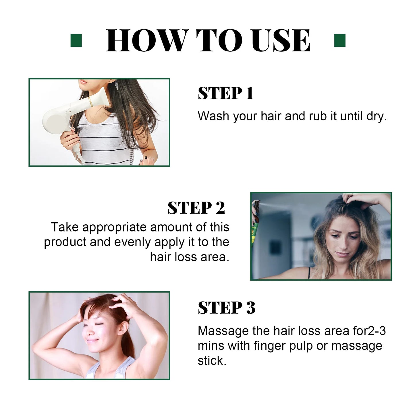 EELHOE Ingwer-Haarspray – 7-Tage-Serum zur Behandlung von Haarausfall, fördert schnelles Wachstum und pflegt die Kopfhaut intensiv.