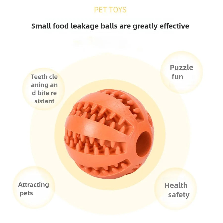 Interaktiver Hundespielball – Elastischer Kauball zur Zahnpflege mit Geräuscheffekt