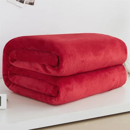 Coperta in pile-flanella – morbida, calda e perfetta come copertura per il letto o il divano in colori eleganti.