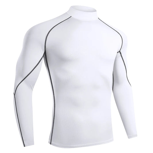 Schnelltrocknendes Kompressionsshirt mit langen Ärmeln – eng anliegend, atmungsaktiv und ideal für Running, Gym oder Training.