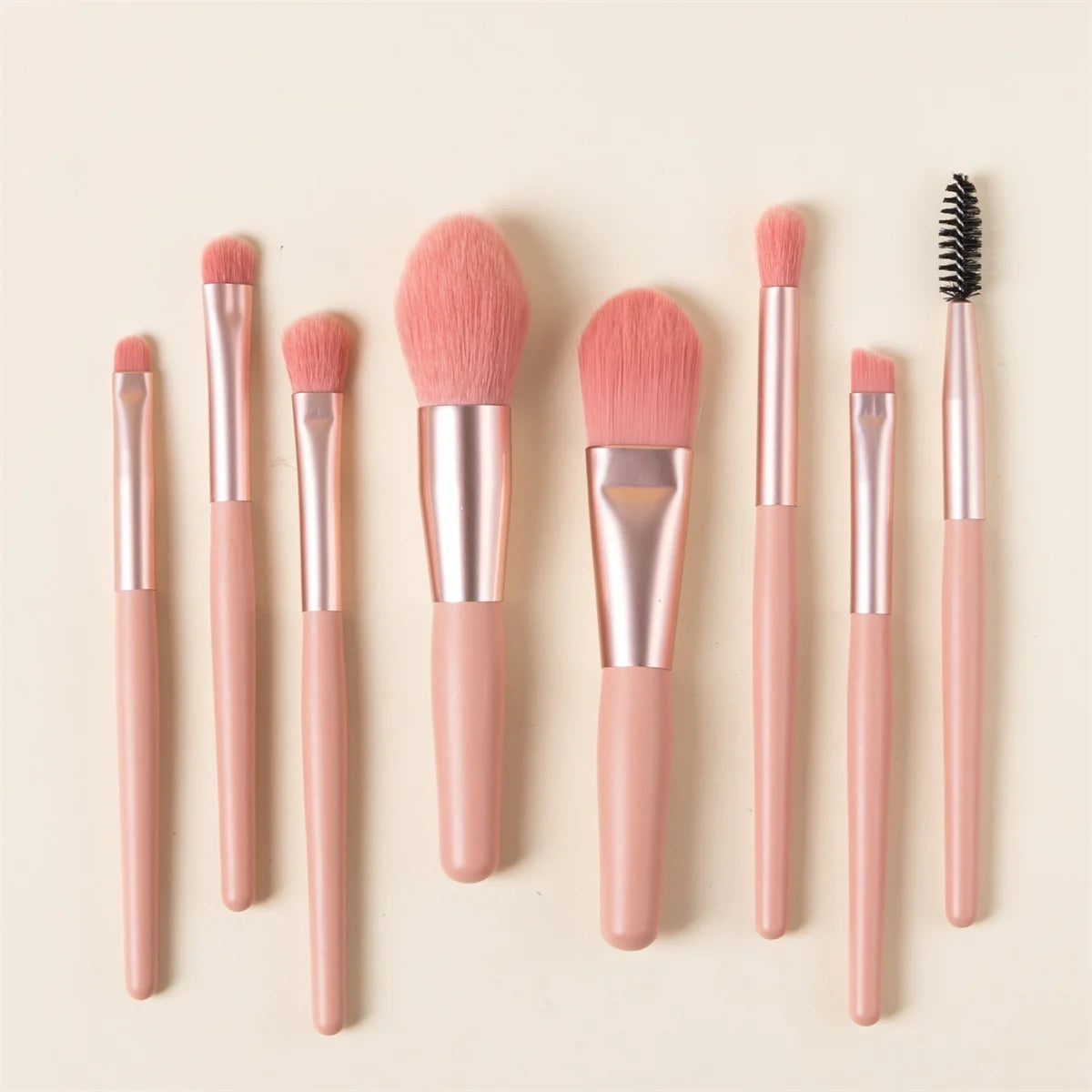 Make-up Pinselset – 8 weiche, flauschige Pinsel für Foundation, Rouge, Puder, Lidschatten und Blending