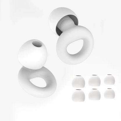 Bouchons d'oreilles en silicone avec réduction de bruit – insonorisés, confortables et idéaux pour nager, dormir ou pour un repos ininterrompu.