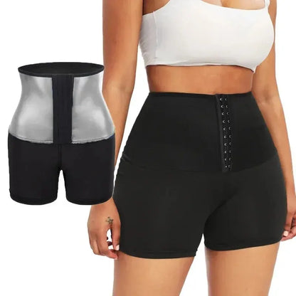 Sauna-Shorts mit Thermo-Effekt – fördern das Schwitzen, formen Taille und Hüfte, ideal für Fitness und gezieltes Abnehmen.