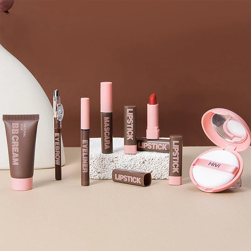 HiVi Make-up Geschenkbox – limitierte Edition mit Puder, Lipstick & mehr, stilvoll verpackt und perfekt als Geschenk für besondere Anlässe.