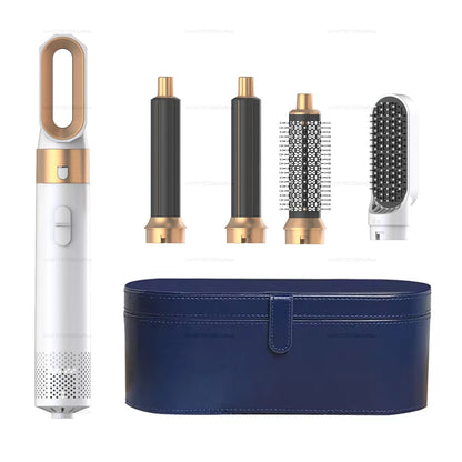 5-in-1 Haarstyler – Multifunktionales Gerät zum Locken, Glätten, Föhnen und Stylen. Inklusive Haarbürste für vielseitige Looks mit nur einem Tool.