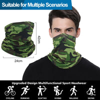 Atmungsaktive Multifunktionsmaske mit UV-Schutz – als Schal, Stirnband oder Gesichtsmaske nutzbar, ideal für Outdoor, Rad & Hiking.