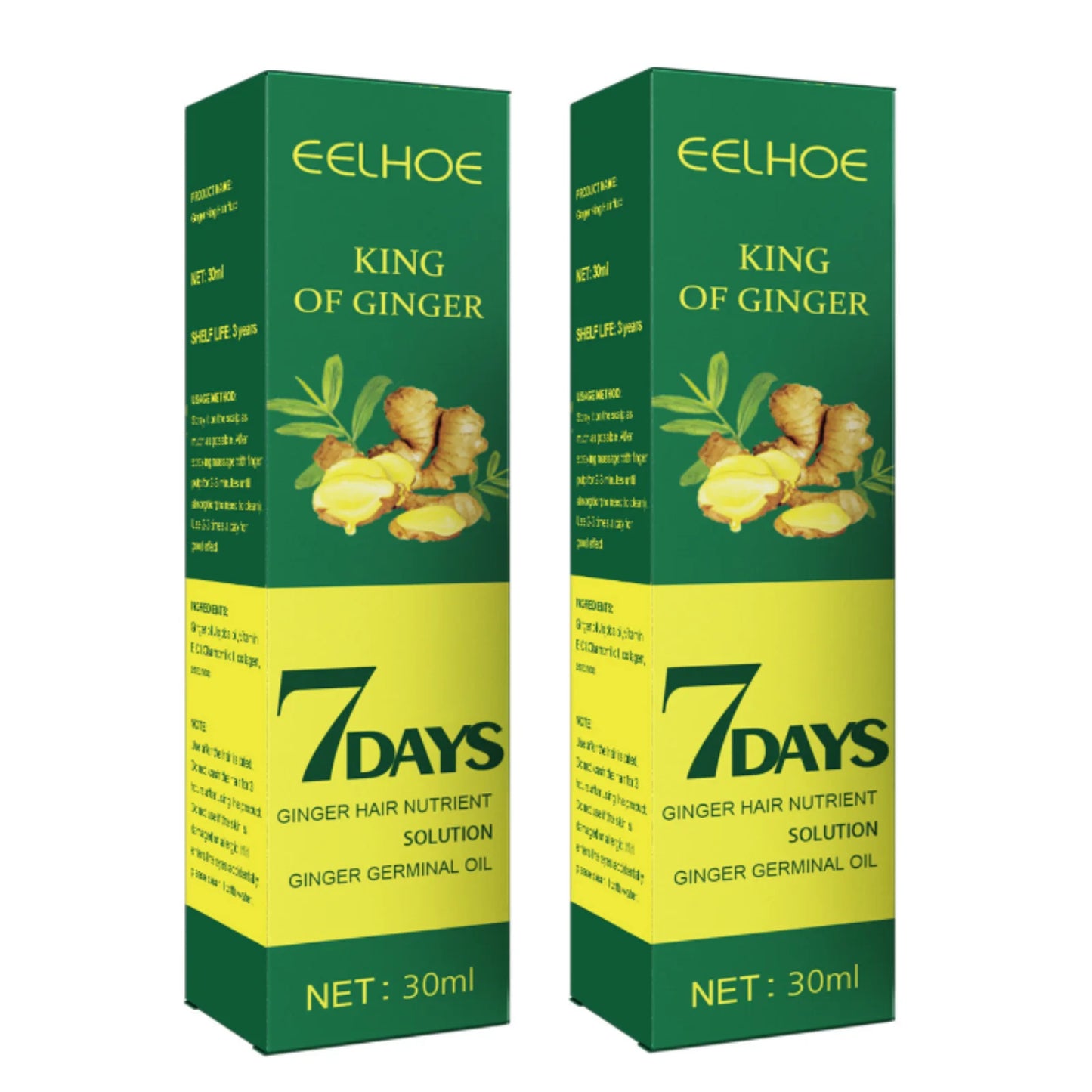 EELHOE Ingwer-Haarspray – 7-Tage-Serum zur Behandlung von Haarausfall, fördert schnelles Wachstum und pflegt die Kopfhaut intensiv.