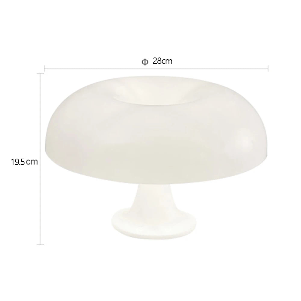 Pilz-Tischlampe im Bauhaus-Stil – modernes Design mit Farb-Highlight, ideal als Deko oder fürs Schlafzimmer.