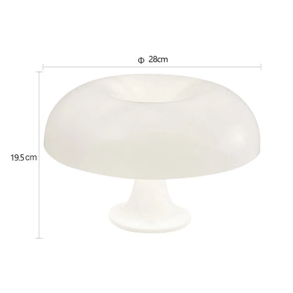 Pilz-Tischlampe im Bauhaus-Stil – modernes Design mit Farb-Highlight, ideal als Deko oder fürs Schlafzimmer.