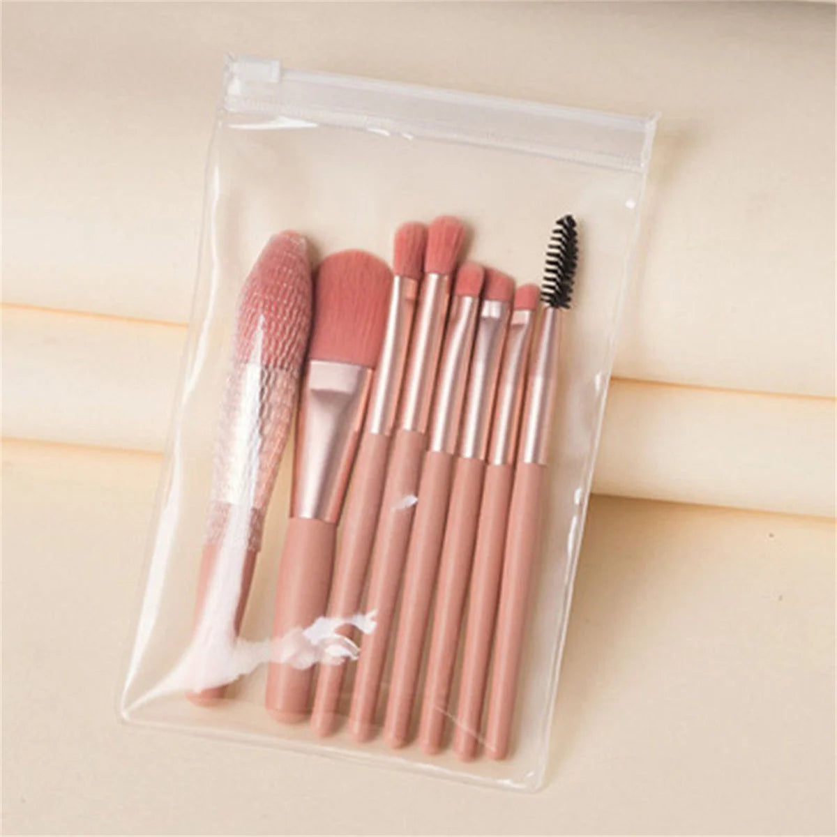 Make-up Pinselset – 8 weiche, flauschige Pinsel für Foundation, Rouge, Puder, Lidschatten und Blending