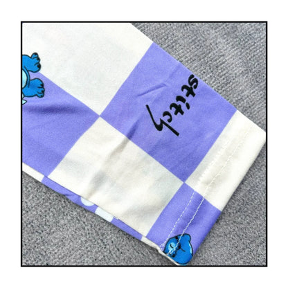 Kinder-Schlafanzug mit Stitch-Print – zweiteilig, weich und perfekt für gemütliche Nächte im Frühling.