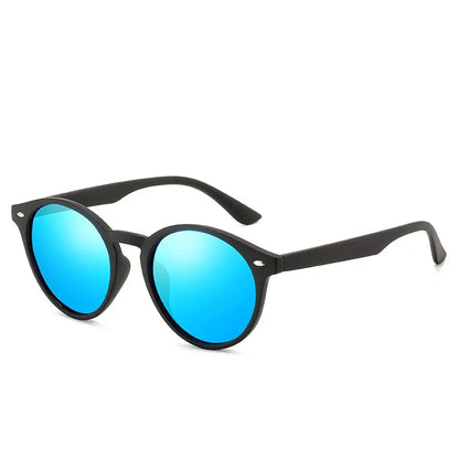 Klassische runde Polarisations-Sonnenbrille im Vintage-Design – unisex, UV400-Schutz, ideal für Reisen, Autofahren & stylische Alltagslooks.