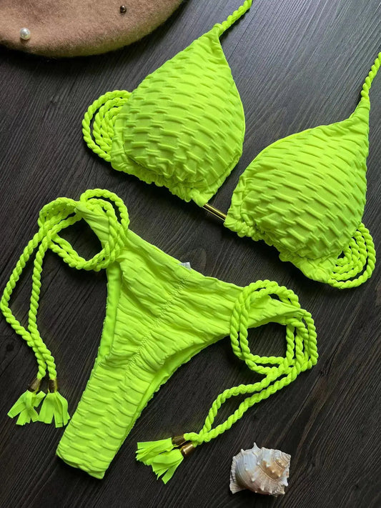 Push-Up Bikini Set – Zweiteiliges Thong-Design im Brazilian Style