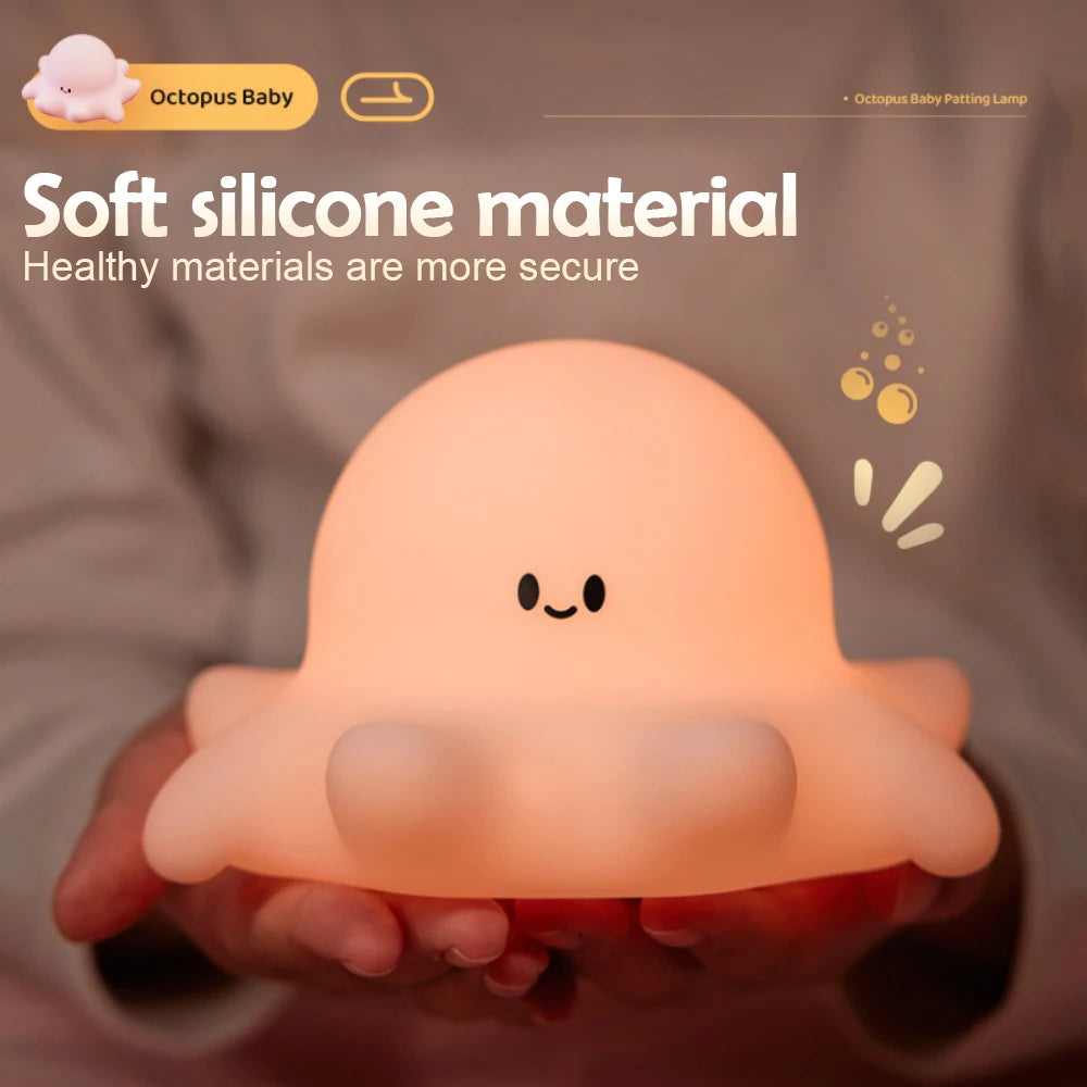 Pinguin-Nachtlicht aus Silikon mit Touch-Steuerung – USB-aufladbar und ideal als Schlummerlicht.