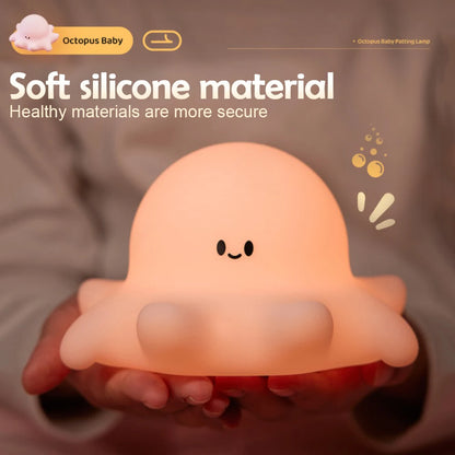 Pinguin-Nachtlicht aus Silikon mit Touch-Steuerung – USB-aufladbar und ideal als Schlummerlicht.