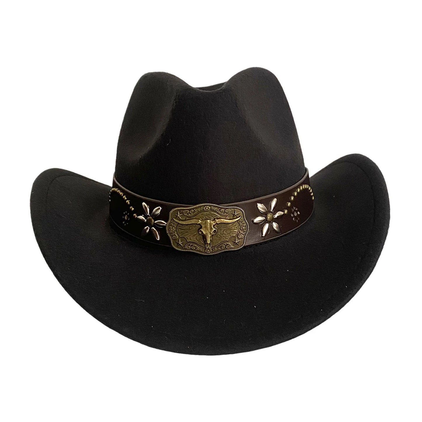 Western Cowboyhut im Retro-Stil mit breiter Krempe – stylisch und luftig für sonnige Tage.