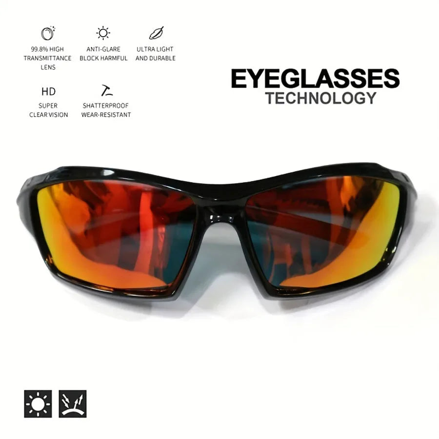 Polarisierte Sport-Sonnenbrille mit rundem Metallrahmen – unisex, UV400-Schutz und ideal für Outdoor, Sport & stylische Alltagslooks.