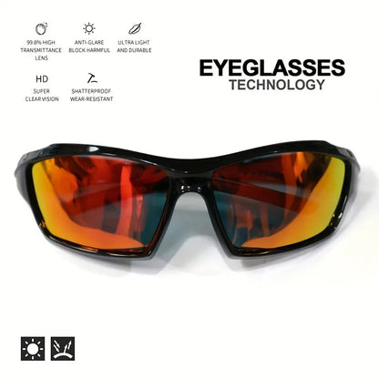 Polarisierte Sport-Sonnenbrille mit rundem Metallrahmen – unisex, UV400-Schutz und ideal für Outdoor, Sport & stylische Alltagslooks.