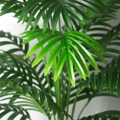 Große Künstliche Palme 90–120 cm – Tropische Deko-Pflanze mit Monstera-Blättern für Zuhause und Garten
