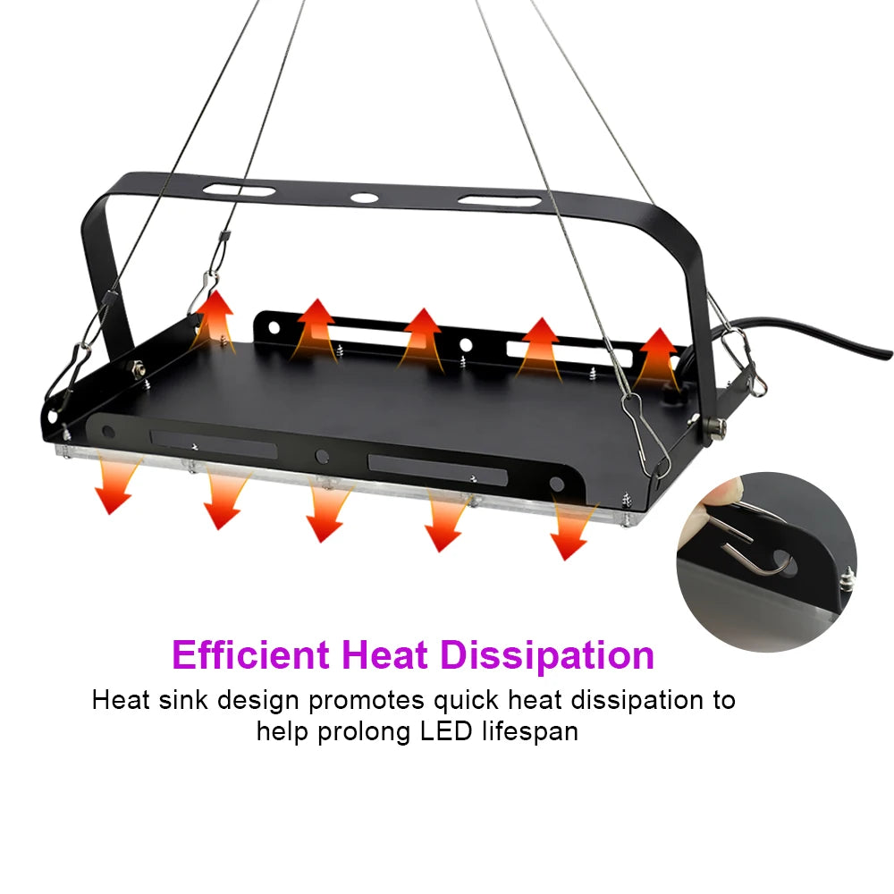 Vollspektrum LED Pflanzenlampe – Leistungsstarke Phyto-Lampe mit 50W, 100W oder 150W und EU-Stecker. Ideal für Gewächshäuser und Hydrokulturen für optimales Pflanzenwachstum.