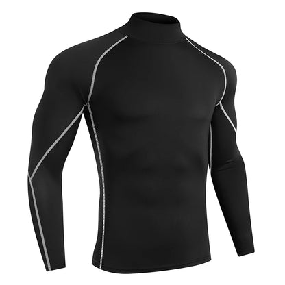 Schnelltrocknendes Kompressionsshirt mit langen Ärmeln – eng anliegend, atmungsaktiv und ideal für Running, Gym oder Training.
