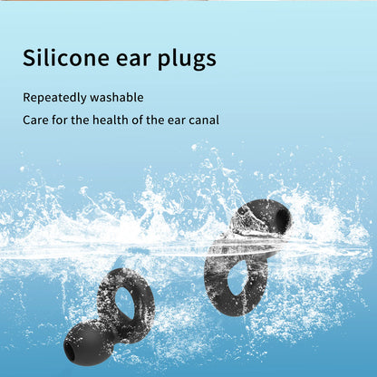 Bouchons d'oreilles en silicone avec réduction de bruit – insonorisés, confortables et idéaux pour nager, dormir ou pour un repos ininterrompu.