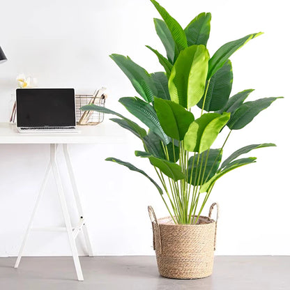Künstliche Tropenpflanze – Große Monstera oder Bananenblätter für stilvolle Deko in Haus und Garten