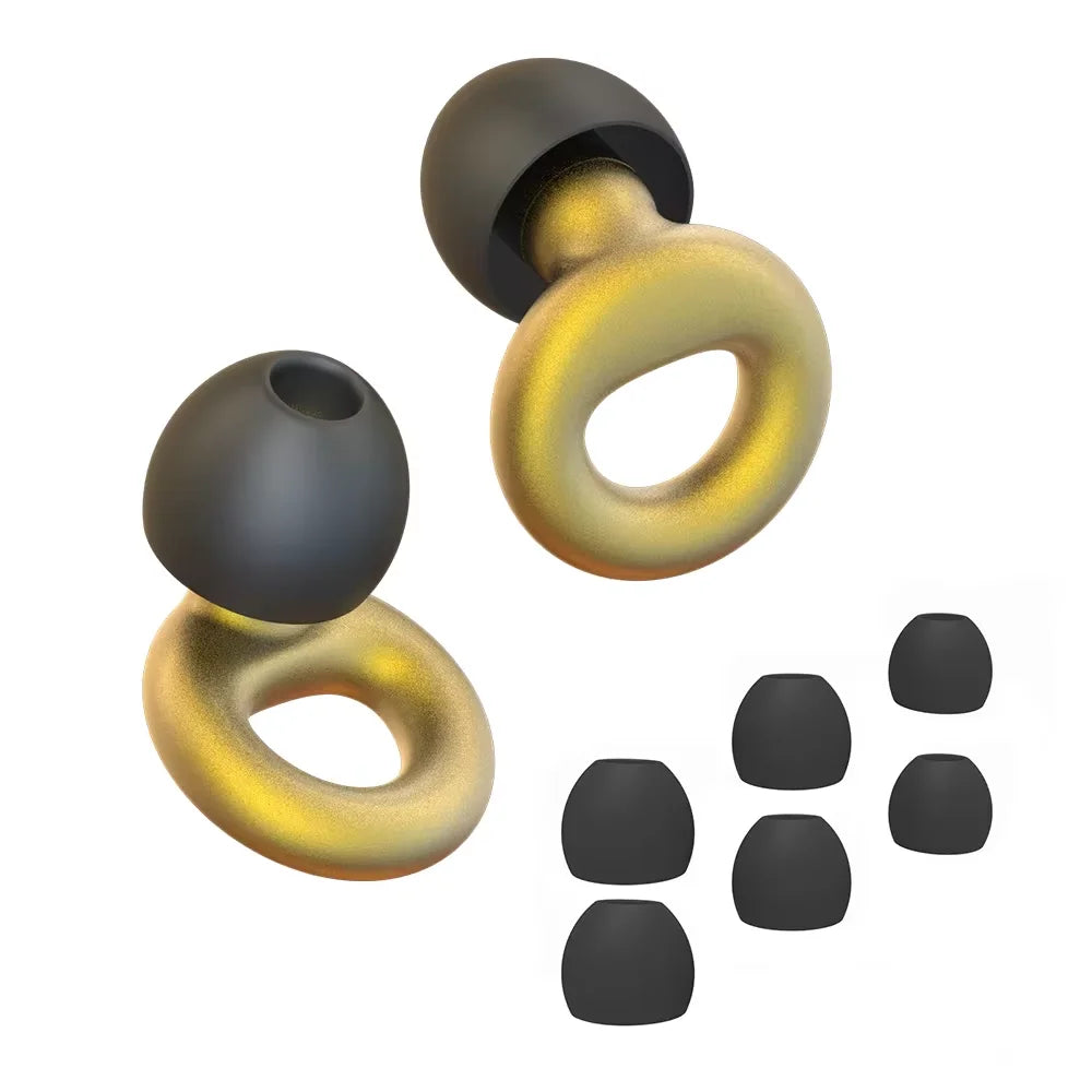 Bouchons d'oreilles en silicone avec réduction de bruit – insonorisés, confortables et idéaux pour nager, dormir ou pour un repos ininterrompu.