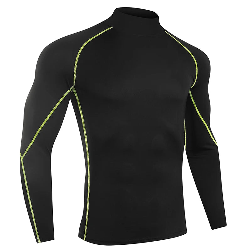 Schnelltrocknendes Kompressionsshirt mit langen Ärmeln – eng anliegend, atmungsaktiv und ideal für Running, Gym oder Training.