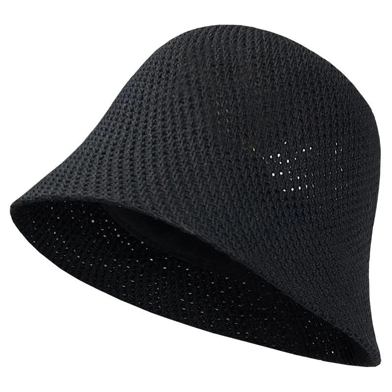 Leichter Bucket Hat mit luftiger Struktur – faltbar, atmungsaktiv und ideal für sonnige Tage.