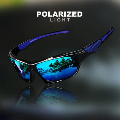 Polarisierte Sport-Sonnenbrille mit rundem Metallrahmen – unisex, UV400-Schutz und ideal für Outdoor, Sport & stylische Alltagslooks.