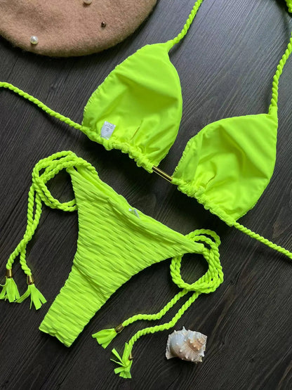 Push-Up Bikini Set – Zweiteiliges Thong-Design im Brazilian Style