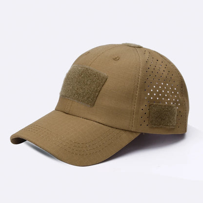Atmungsaktive Camouflage-Basecap für Herren – mit Sonnenschutz, ideal für Outdoor-Aktivitäten wie Wandern, Angeln, Camping oder Sport.