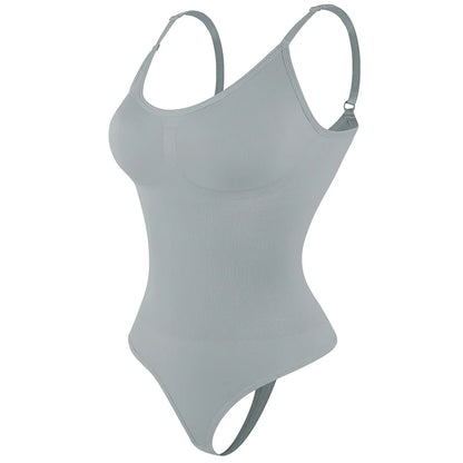 "Form-fitting bodysuit with thong cut – soft, figure-hugging, and ideal for a smooth silhouette under any outfit."